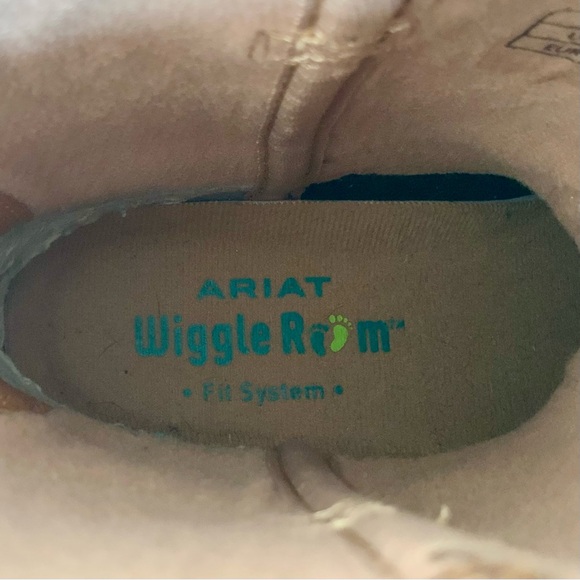 Ariat Square Toe, Leather, Western Boots, Little Boys Size 2.5 - Picture 8 of 10